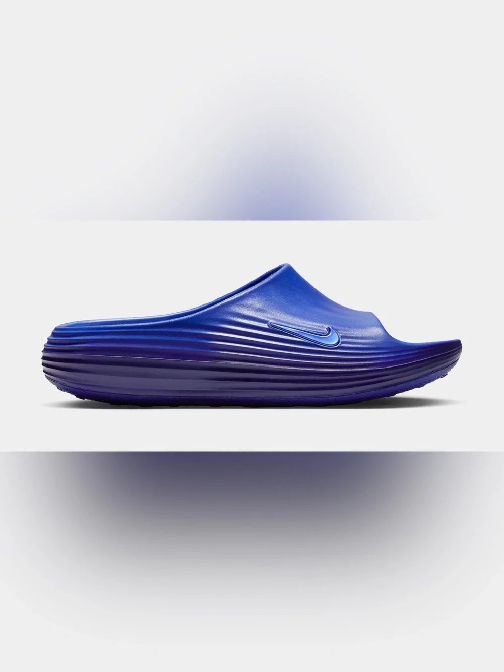 Nike ReactX Rejuven8 Gradient Slide in Blue and Purple